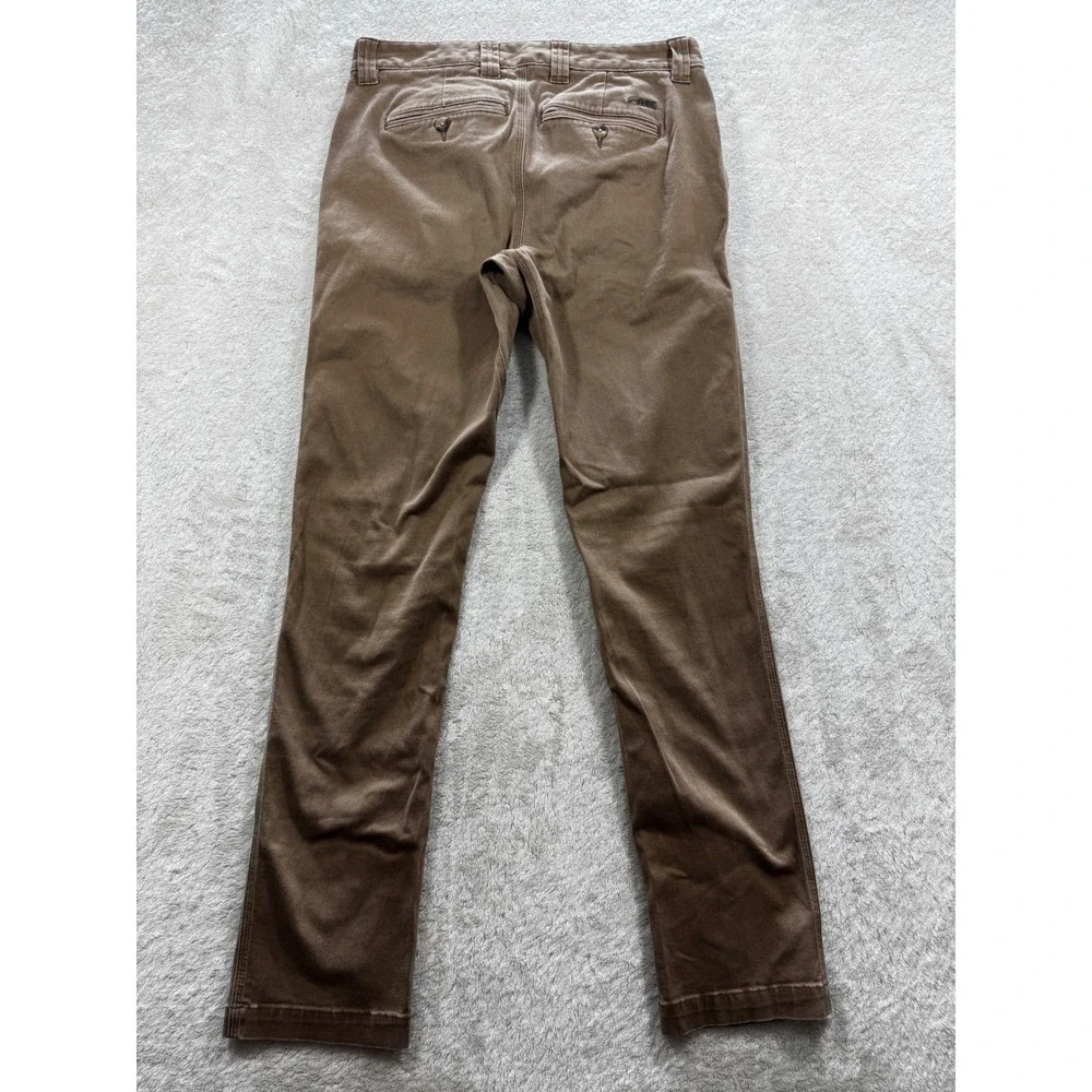 Mountain Khakis Mens Teton Pant Slim Fit Stretch Brown Pants 30x32 Meas: 30x30